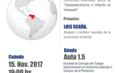Acto público sobre la economía venezolana en la Universidad de Sevilla