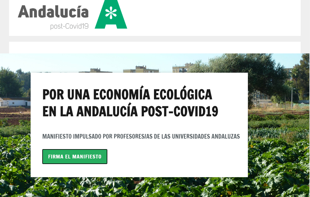 Editorial: por una economÃa ecológica en la AndalucÃa post-COVID19