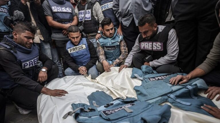 Masacre de periodistas en Palestina