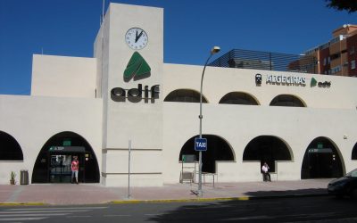 Manifestación para reivindicar más inversiones en la línea ferroviaria Algeciras-Bobadilla