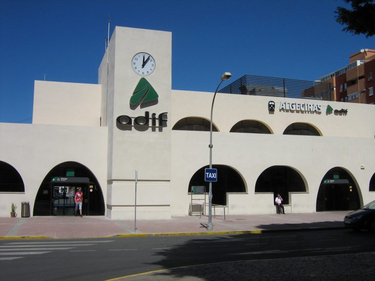 Manifestación para reivindicar más inversiones en la línea ferroviaria Algeciras-Bobadilla