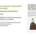 Cartel charla coloquio Casa de la Cultura 25-10-19