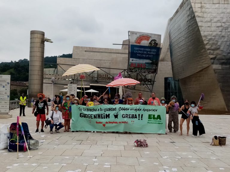 Detrás del titanio y de las obras de arte, se esconde el museo de la subcontratas, el museo de la precariedad