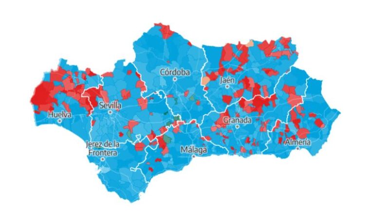 El vuelco a la derecha en Andalucía